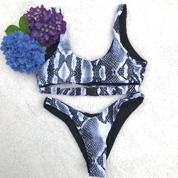Other - Sexy 2 piece bikini in snake skin print